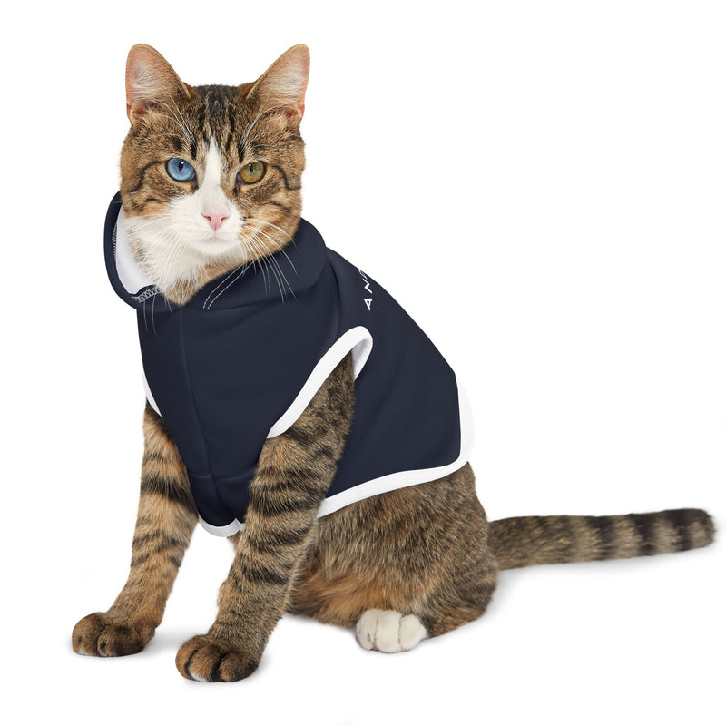 IJTT Pet Hoodie: AT Slash White | Navy