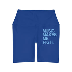 MMMH Yoga Shorts: Blue | Light Blue