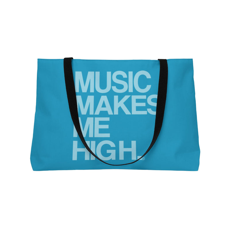 MMMH Weekender Bag (Black Handle): Turquoise | Light Turquoise