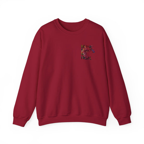 MMMH Unisex Sweatshirt: Cardinal Red | Floral