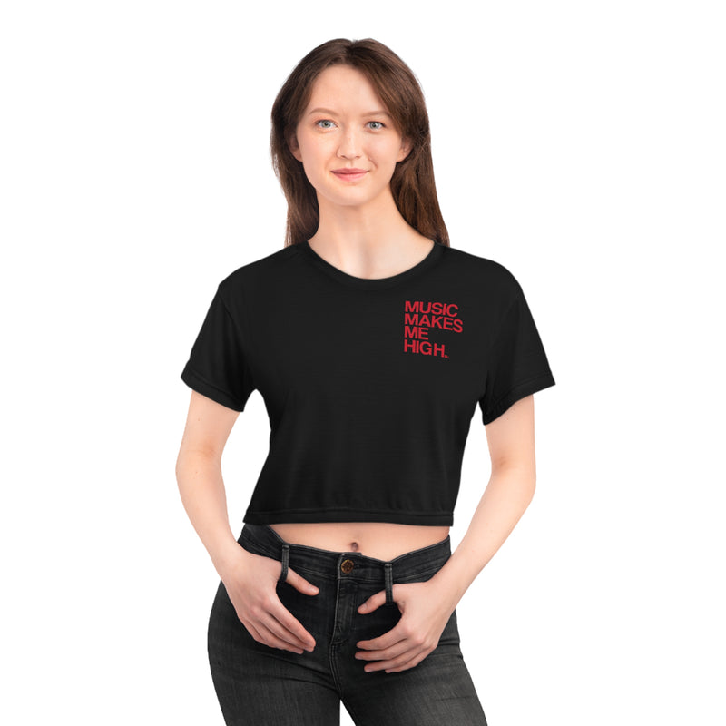 Copy of MMMH Cropped Top: Black | Red