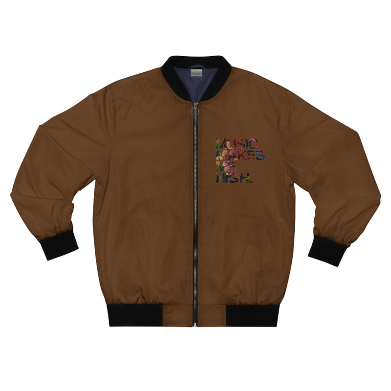 MMMH Unisex Bomber Jacket: Brown | Floral