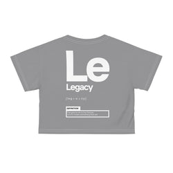 NOVL Cropped Top: Legacy Grey | White