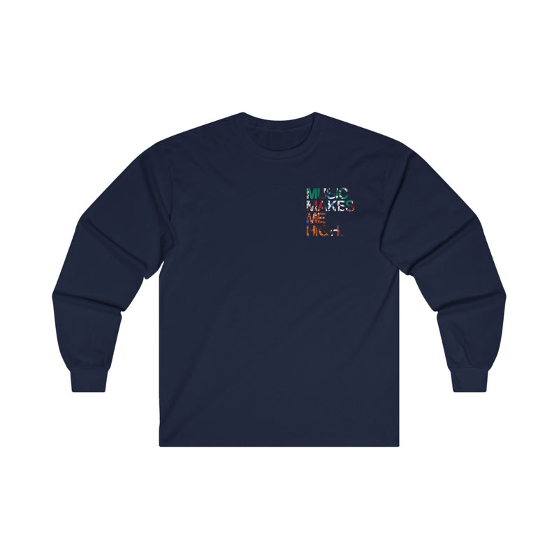 MMMH Unisex Long Sleeve Tee: Navy | Graffiti