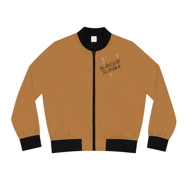 TGWTN Women's Bomber Jacket: Brown/Black | Light Brown