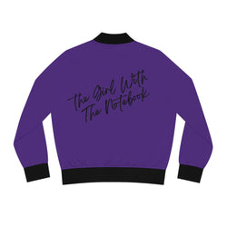 TGWTN Women's Bomber Jacket: Black | Purple