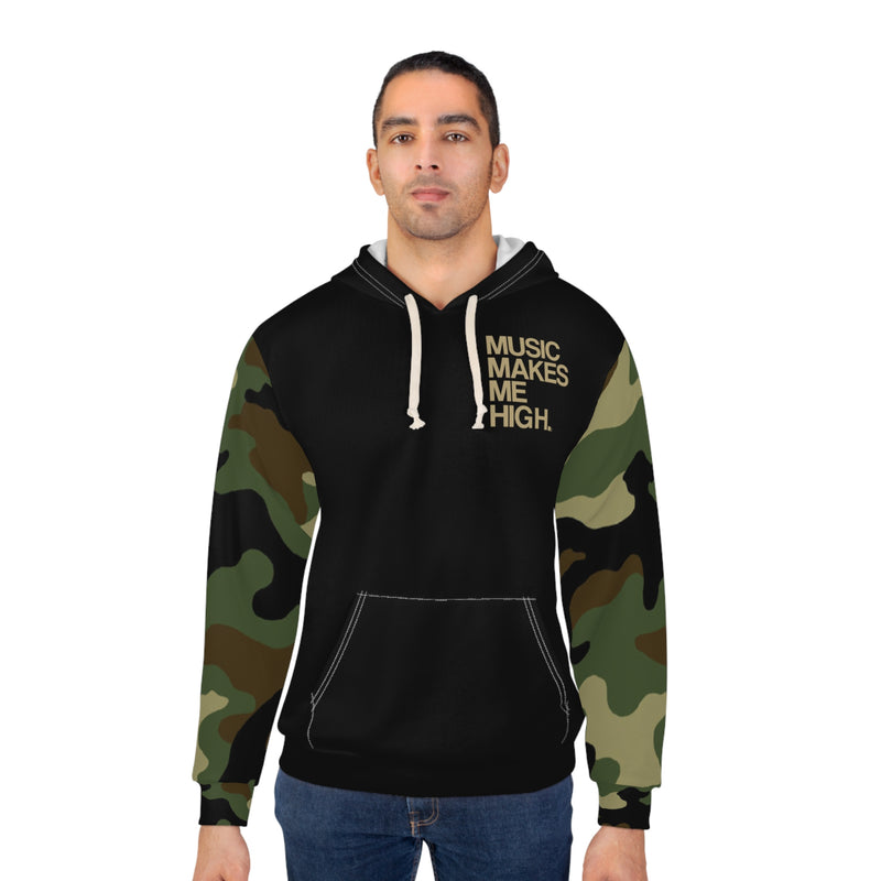 MMMH Unisex Hoodie: Camo/Black | Gold