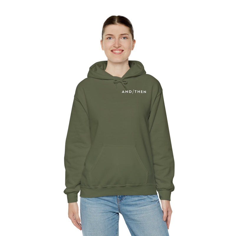 IJTT Unisex Hoodie: AT Slash White | Army Green