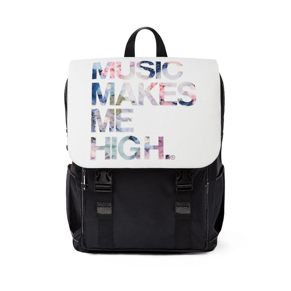 MMMH Backpack: White | Flowers