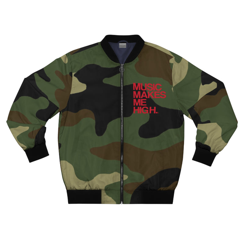 MMMH Unisex Bomber Jacket: Camo | Red