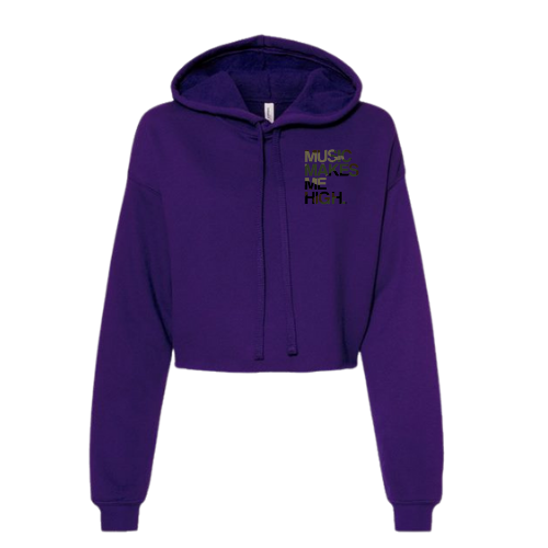 MMMH Cropped Hoodie: Purple | Camo