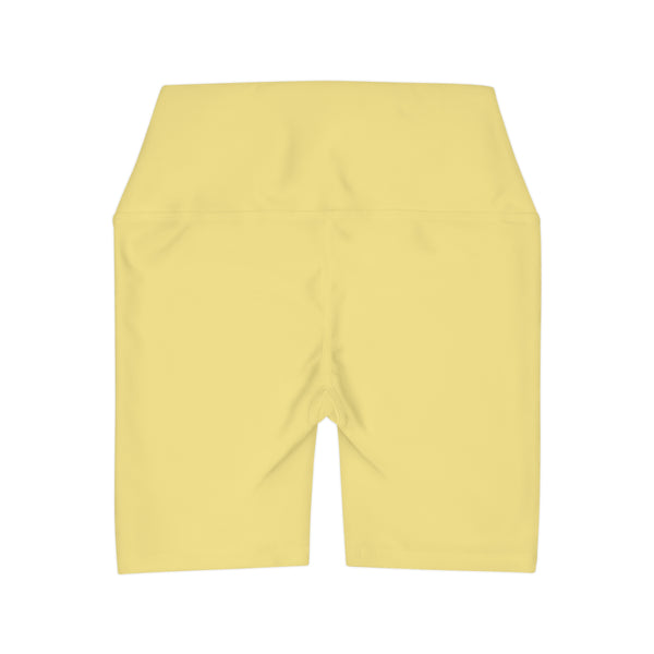 MMMH Yoga Shorts: Light Yellow | Yellow