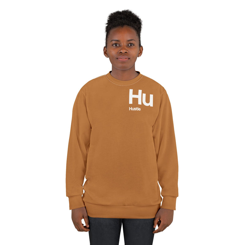 NOVL Unisex Sweatshirt: Hustle White | Light Brown