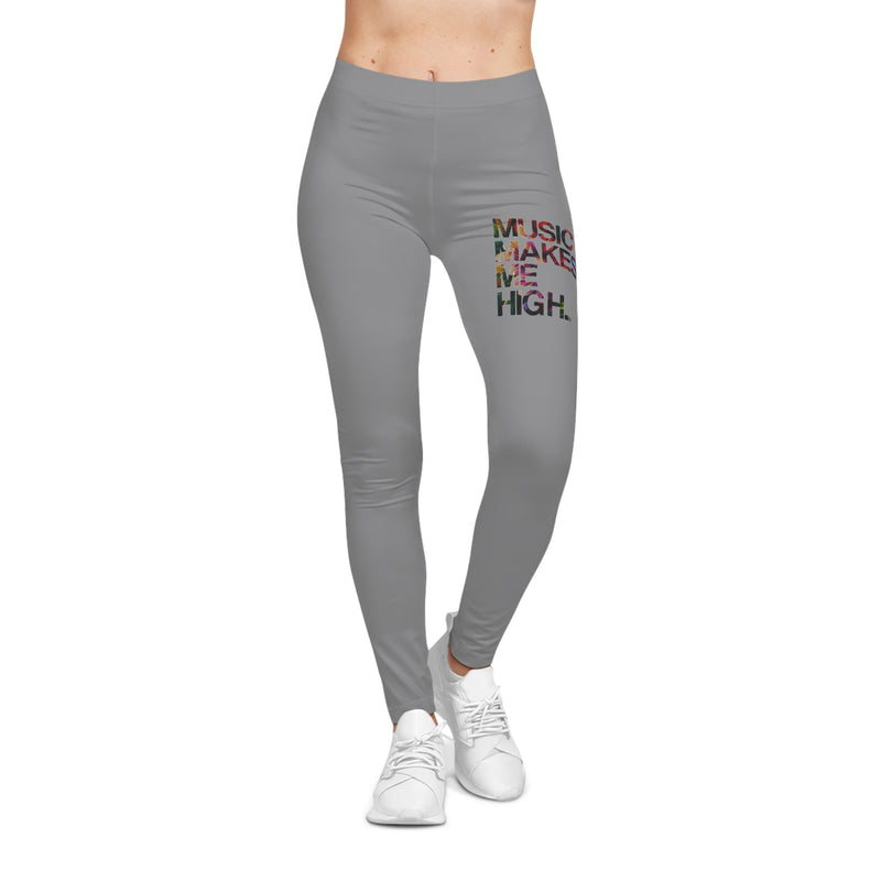 MMMH Leggings: Gray | Floral