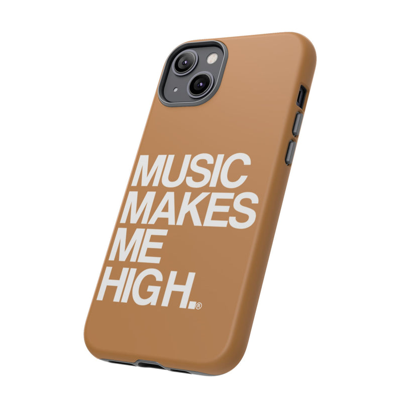 MMMH Classic Phone Case: Light Brown | White