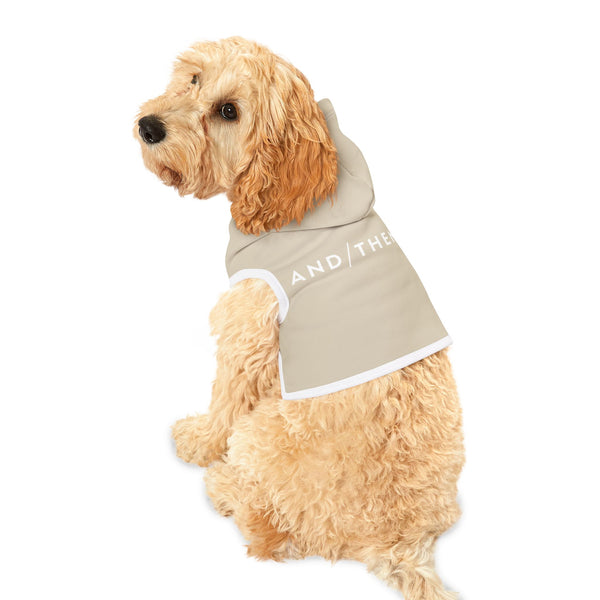 IJTT Pet Hoodie: AT Slash White | Tan