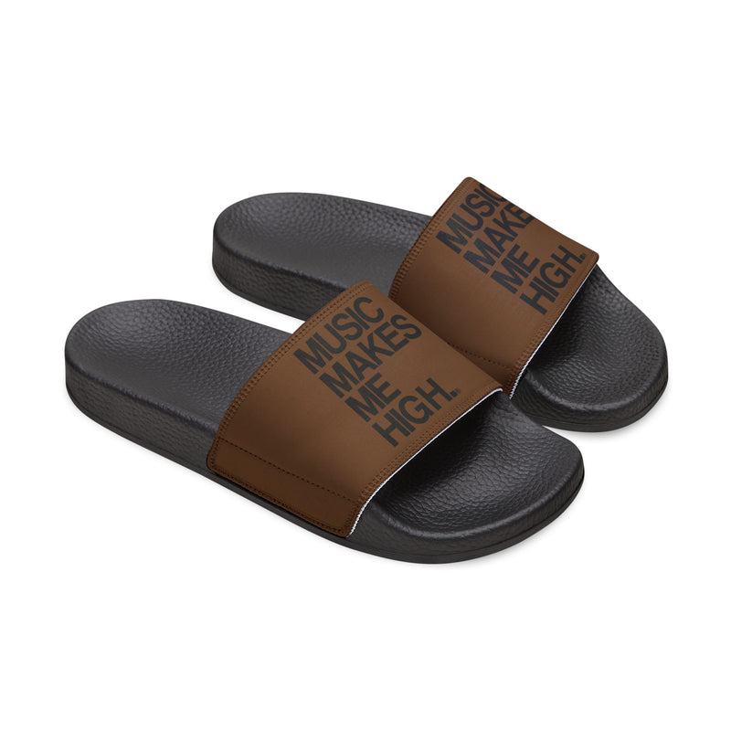 MMMH Unisex Slides: Brown/Black | Black