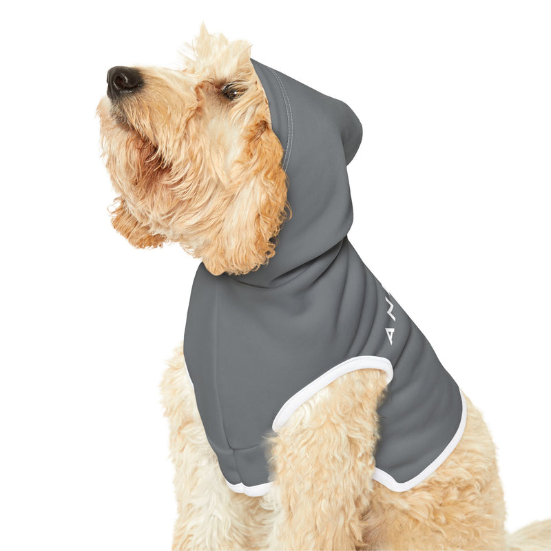 IJTT Pet Hoodie: AT Slash White | Dark Grey