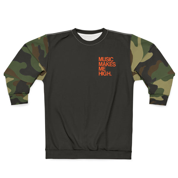 MMMH Unisex Sweatshirt: Camo/Black | Orange