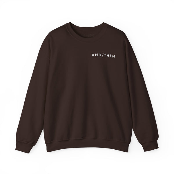 IJTT Unisex Sweatshirt: AT Slash White | Brown