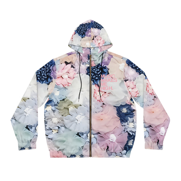 MMMH Unisex Zip Hoodie: Flowers | Light Pink