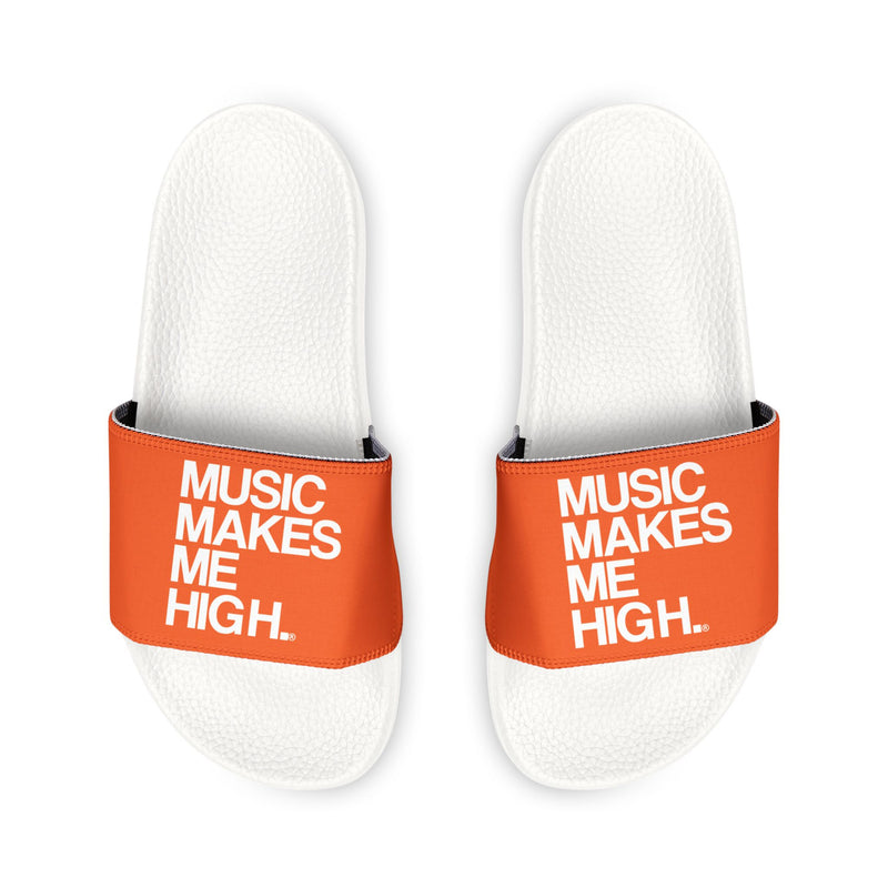 MMMH Unisex Slides: Orange/White | White