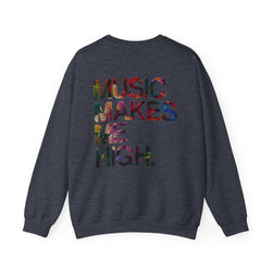 MMMH Unisex Sweatshirt: Heather Sport Dark Navy | Floral