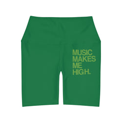 MMMH Yoga Shorts: Green | Light Green