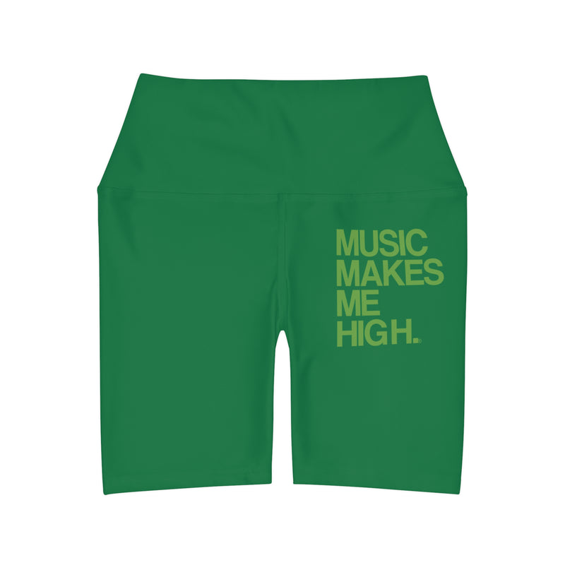 MMMH Yoga Shorts: Green | Light Green