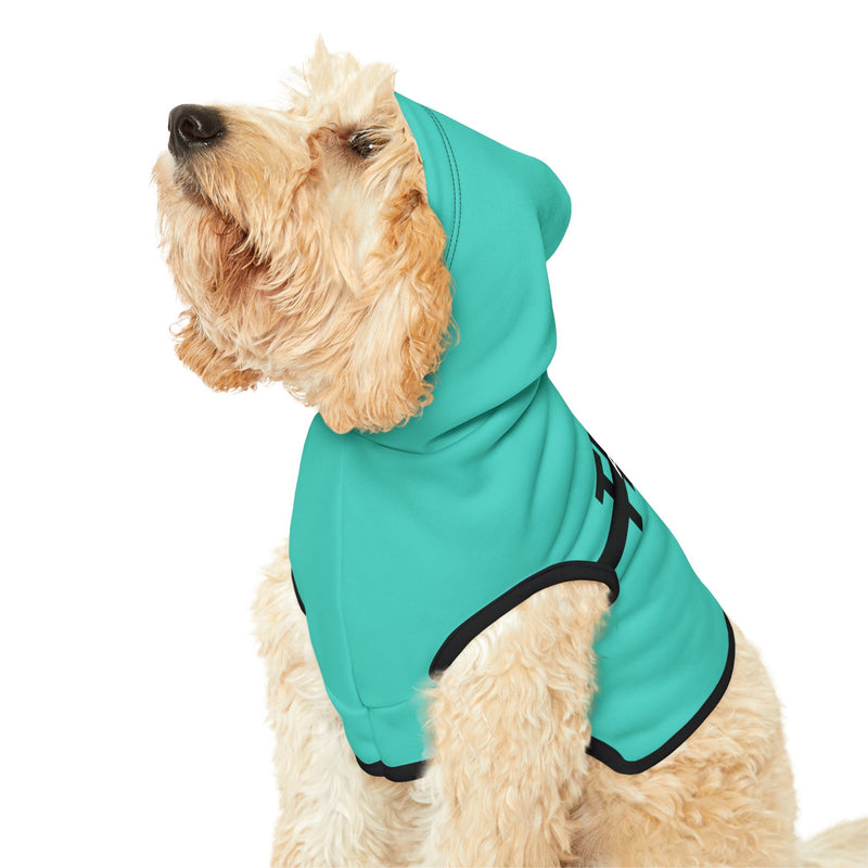 IJTT Pet Hoodie: AT Strike Black | Teal