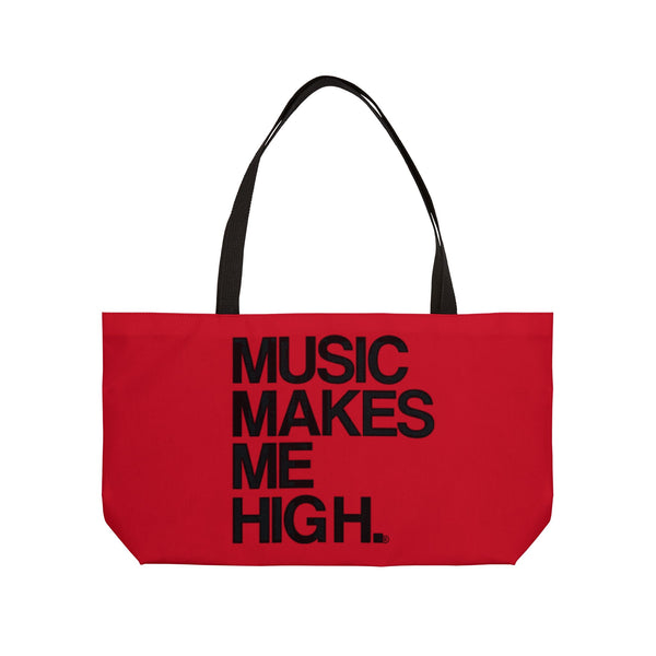 MMMH Weekender Bag (Black Handle): Red | Black