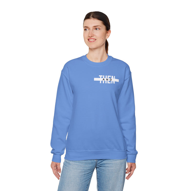 IJTT Unisex Sweatshirt: AT Strike White | Carolina Blue