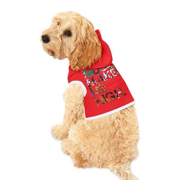 MMMH Pet Hoodie: Red | Graffiti