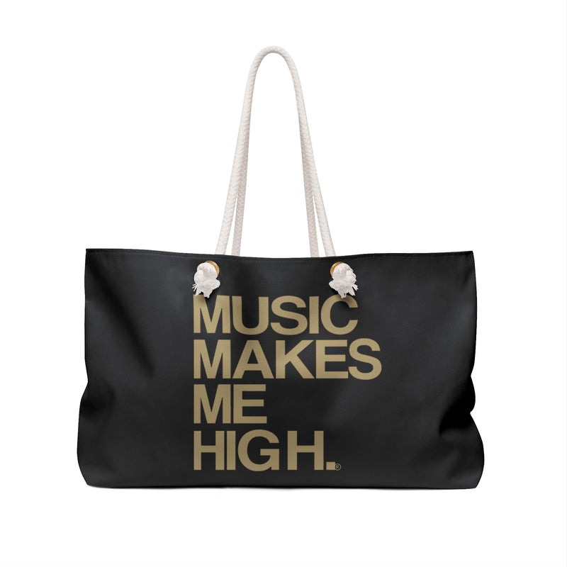 MMMH Weekender Bag (Rope Handle): Black | Gold