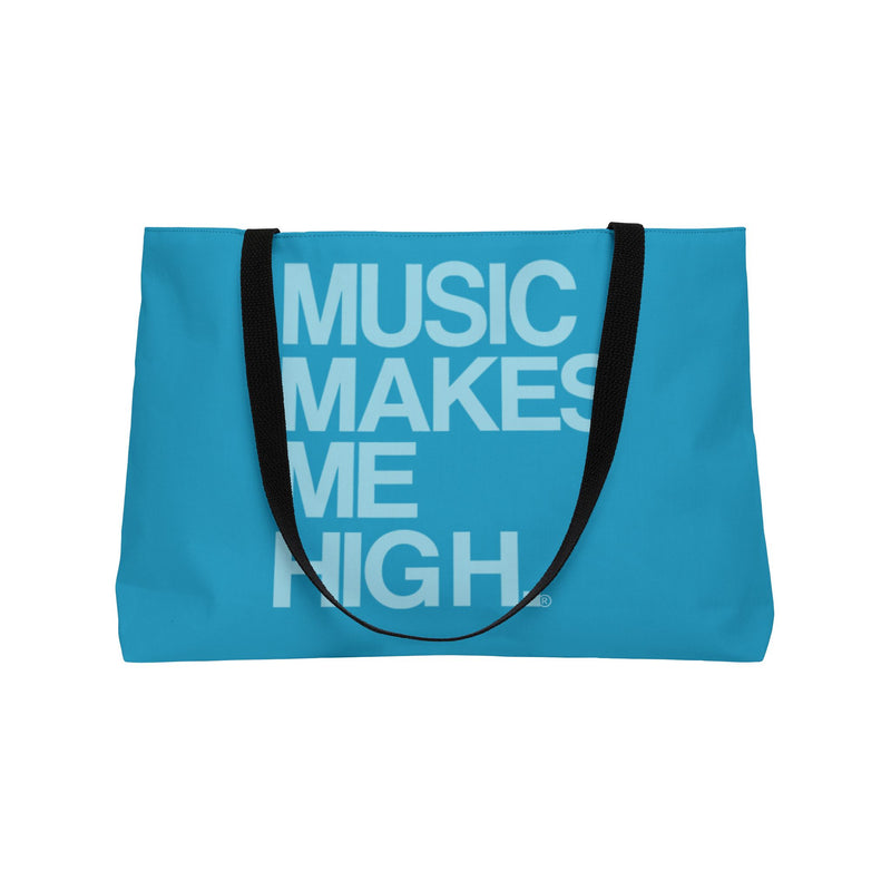 MMMH Weekender Bag (Black Handle): Turquoise | Light Turquoise