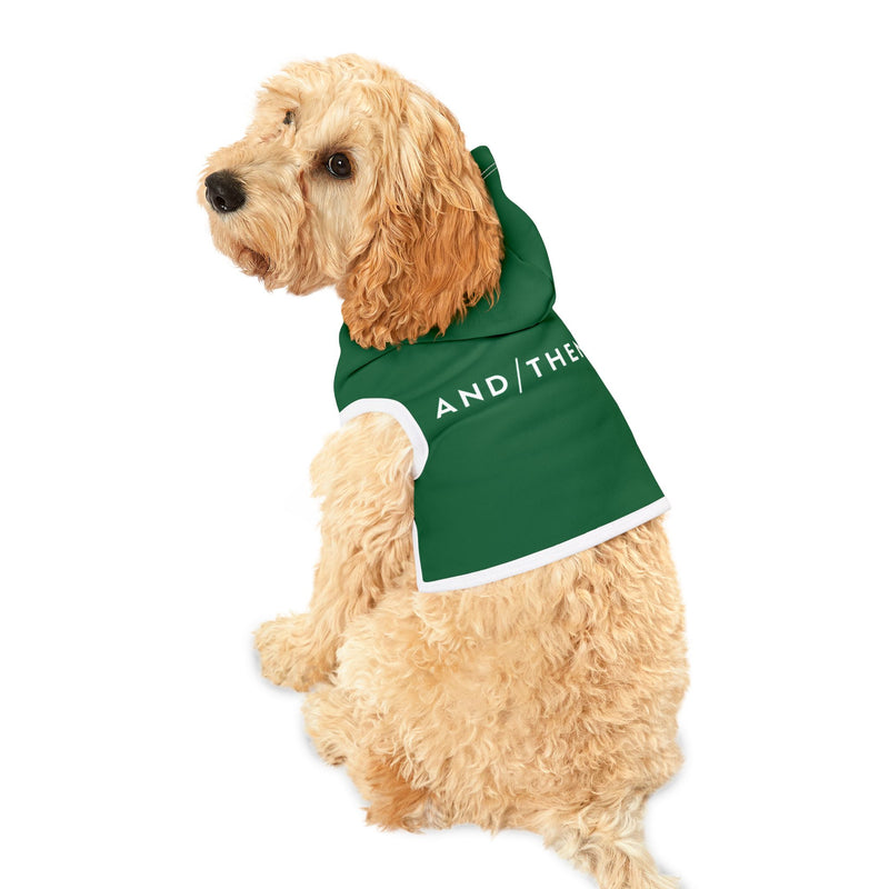 IJTT Pet Hoodie: AT Slash White | Kelly Green