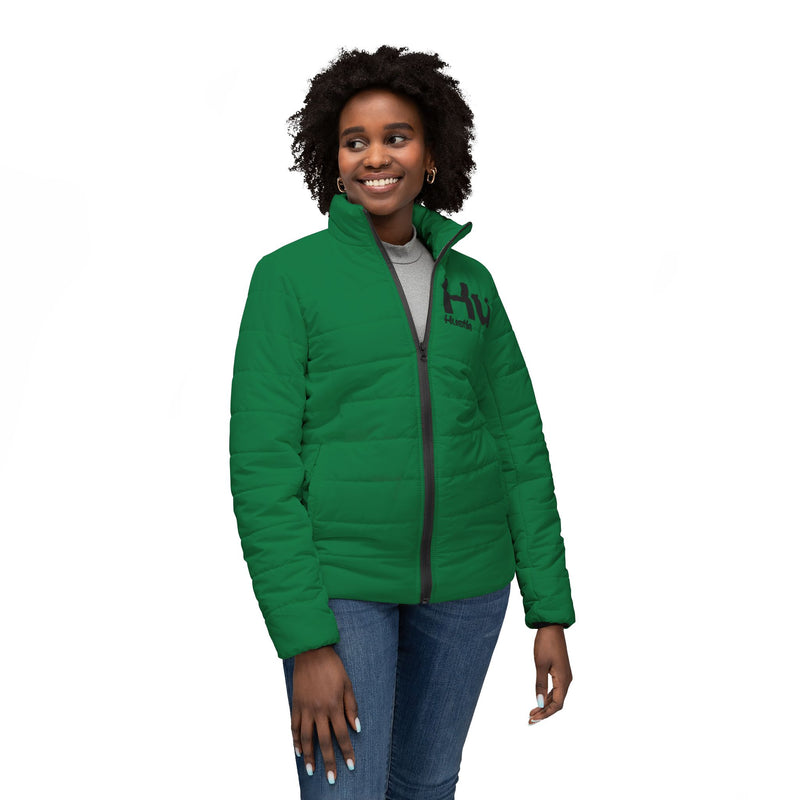 NOVL Women’s Puffer Jacket: Hustle Black | Dark Green