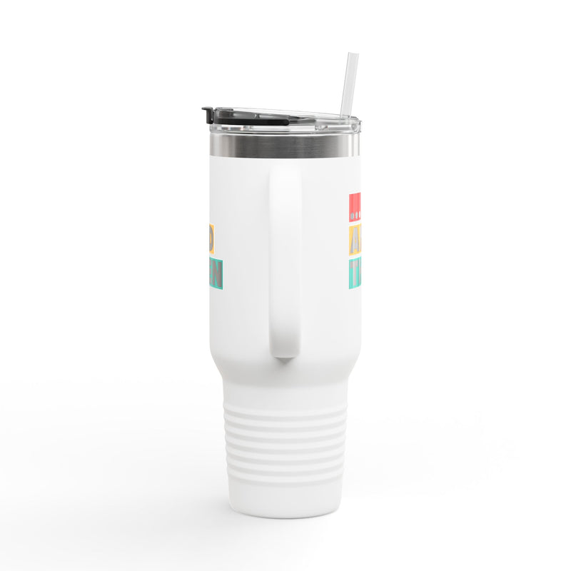 IJTT Insulated Mug: At Block Multi | White