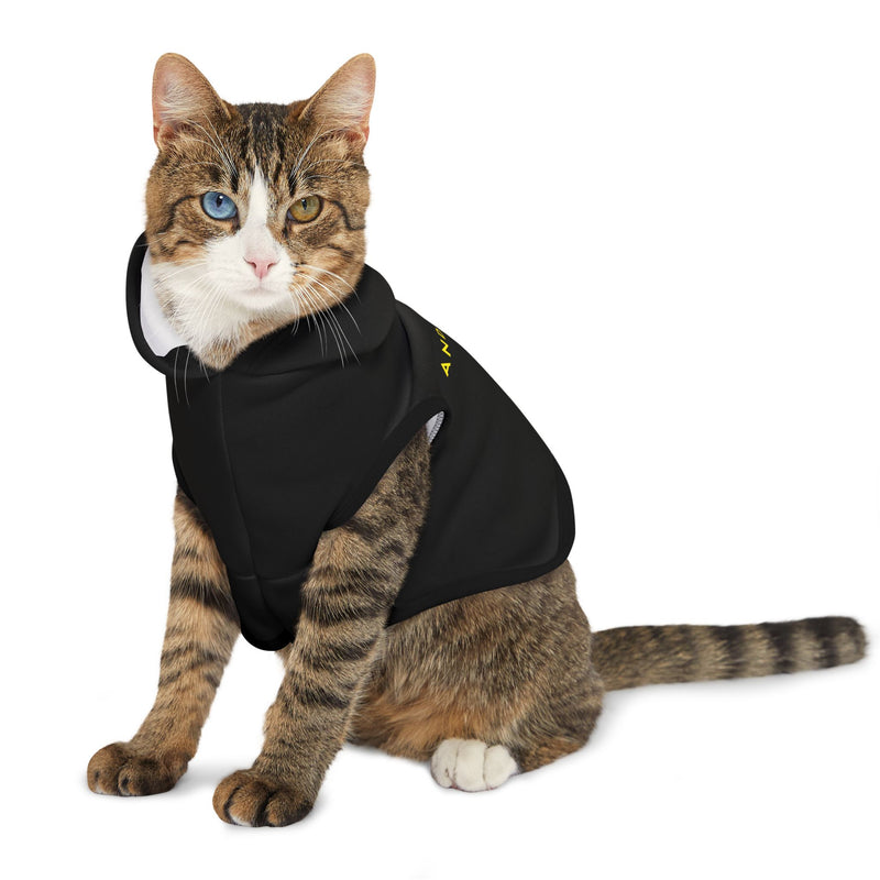 IJTT Pet Hoodie: AT Slash Yellow/White | Black