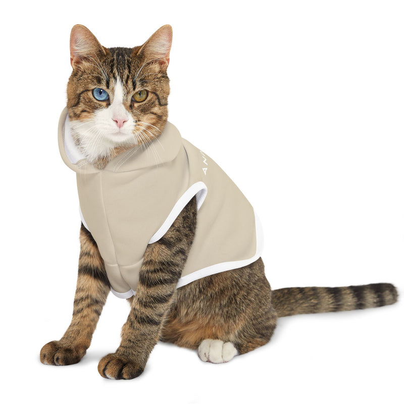 IJTT Pet Hoodie: AT Slash White | Tan