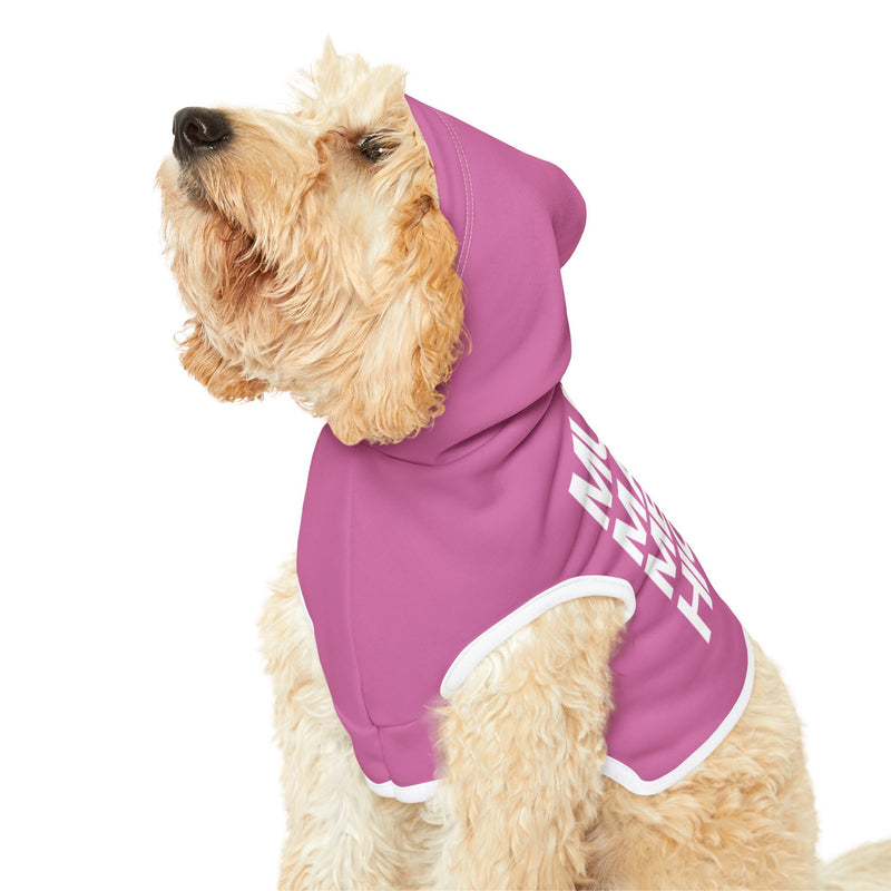 MMMH Pet Hoodie: Light Pink | White