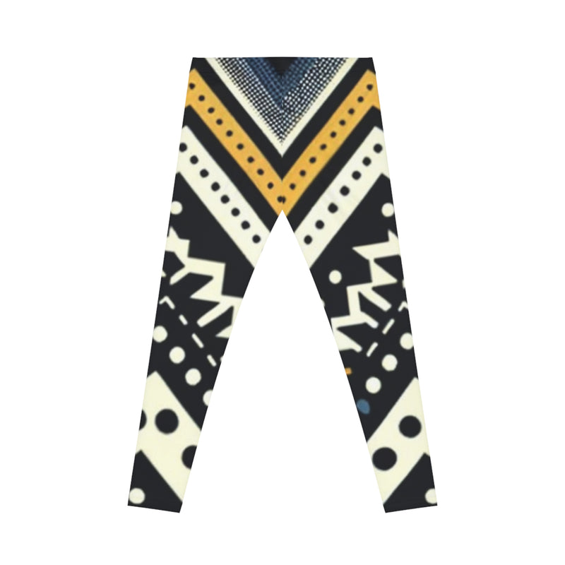 MMMH Leggings: Black Abstract | Blue