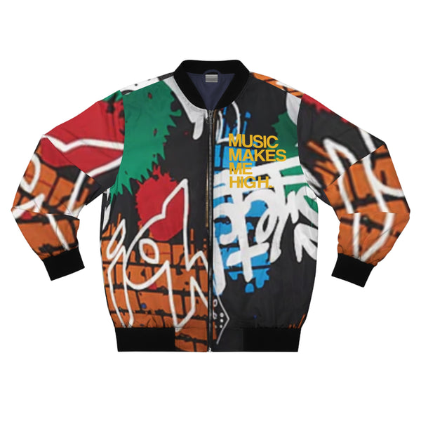 MMMH Unisex Bomber Jacket: Color Graffiti | Yellow