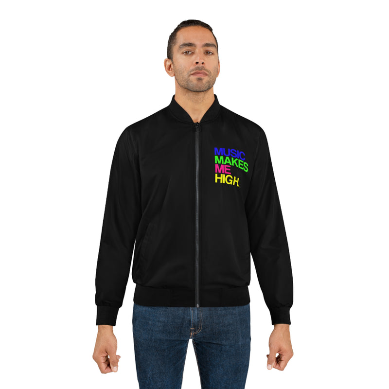 MMMH Unisex Bomber Jacket: Black | Neon