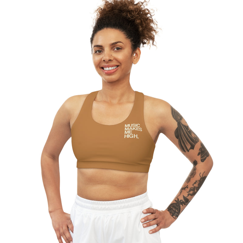 MMMH Sports Bra: Light Brown | Beige