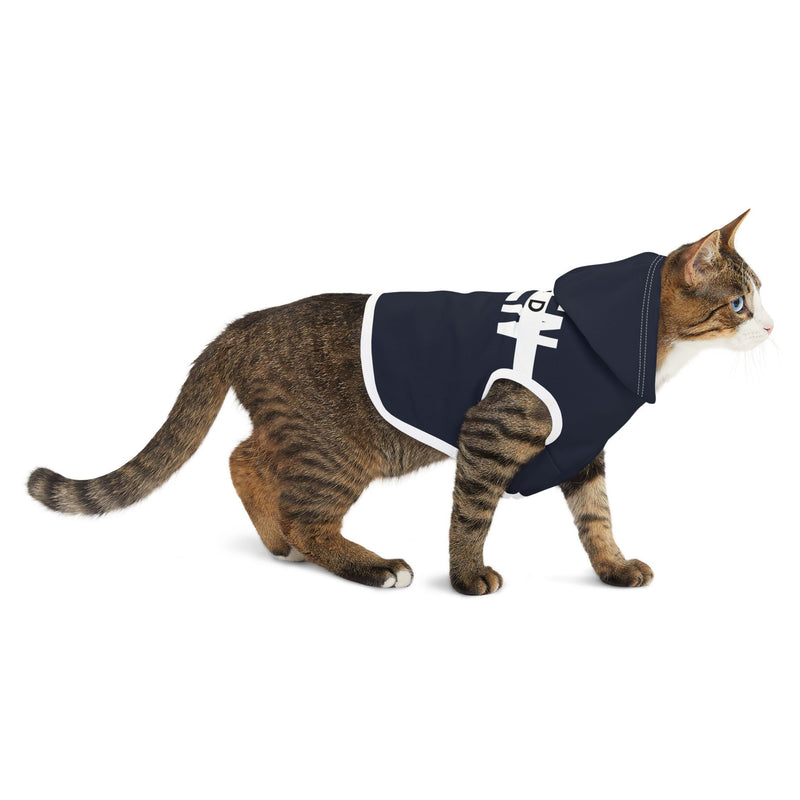 IJTT Pet Hoodie: AT Strike White | Navy