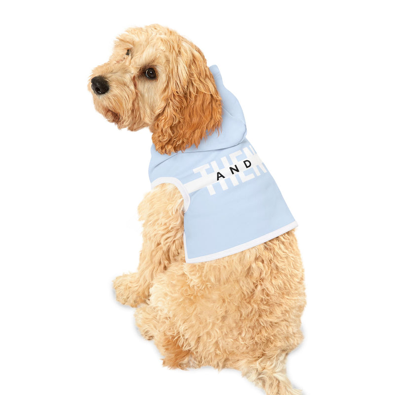 IJTT Pet Hoodie: AT Strike White | Light Blue