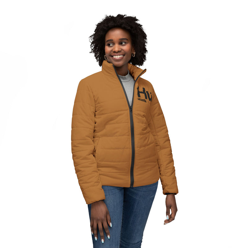 NOVL Women’s Puffer Jacket: Hustle Black | Light Brown