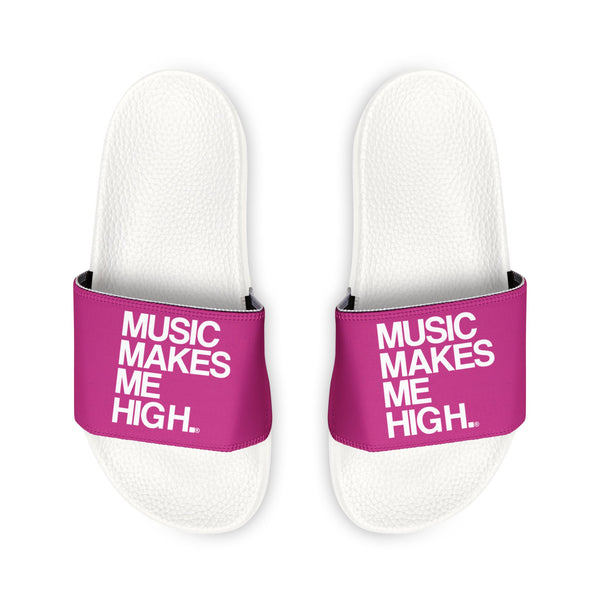 MMMH Unisex Slides: Pink/White | White