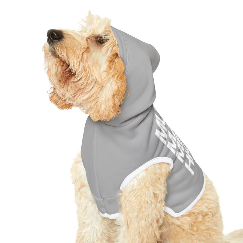 MMMH Pet Hoodie: Light Grey | White